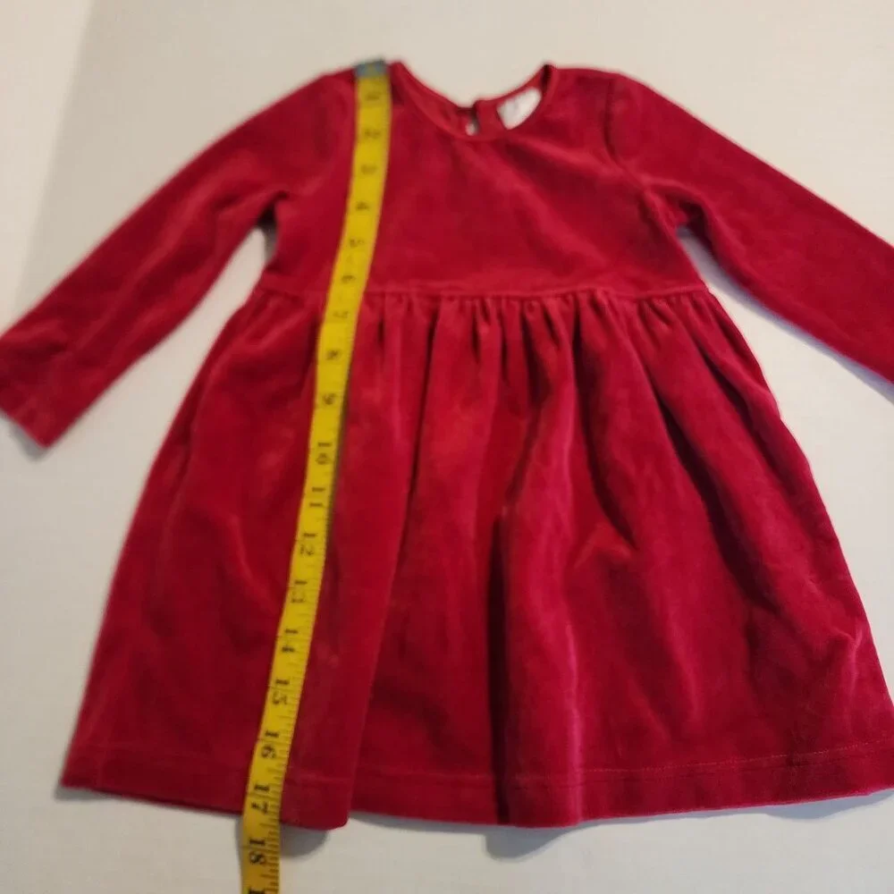 Hanna Andersson Red Velvet Toddler Dress Size 80 / 18-24 Holiday